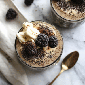 Tiramisu Chia Pudding (High Protein & Gut-Loving!)