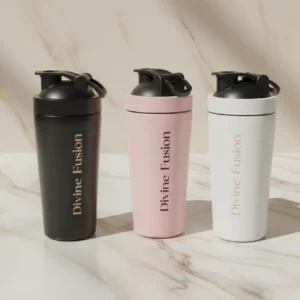 Divine Fusion Stainless Steel Shaker Bottle